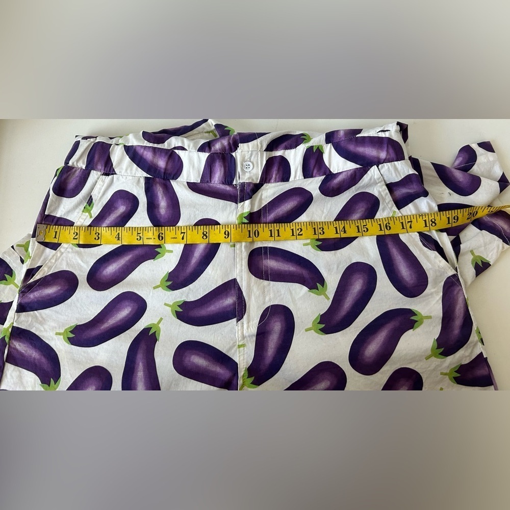 ZESTIES MALE ROMPER-EGGPLANT COTTON/SPANDEX BLEND, STRETCHY Sz. S. QUIRKY - Picture 7 of 10